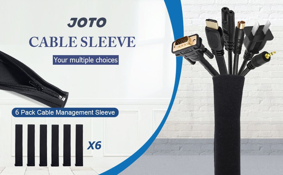 JOTO Cable Management Sleeve